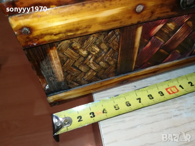 ПЛЕТЕНА РЕТРО КУТИЯ ЗА КОЛЕКЦИЯ 0509250942LCHERY, снимка 5 - Антикварни и старинни предмети - 51612130