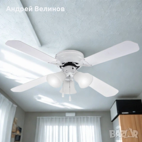 Таванен вентилатор с осветление Muhler, снимка 2 - Вентилатори - 53202474