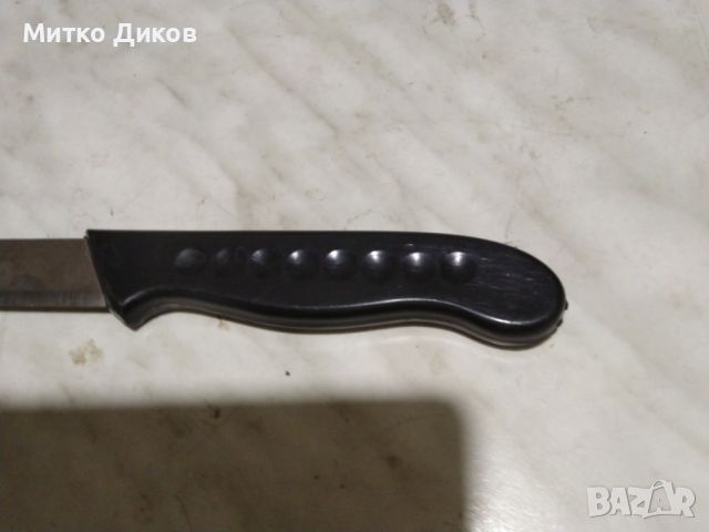 Нож немски от соца ГДР ростфрай нов 316х195мм острие, снимка 3 - Ножове - 45374962