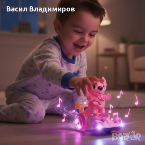 Светеща количка със Stitch – играчката, която движи въображението, снимка 2 - Музикални играчки - 52703795