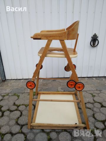Ретро комбинирано детско столче , снимка 5 - Столчета за хранене - 45270602