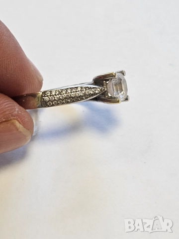 Дамски пръстен, бяло злато 585/14к 3.34гр, снимка 4 - Пръстени - 51531429