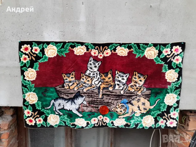 Старинен ковьор,покривка за стена #240, снимка 2 - Антикварни и старинни предмети - 50271309