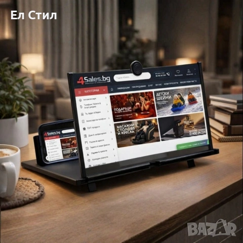 3D Увеличителен екран за смартфон с 5x мащабиране
