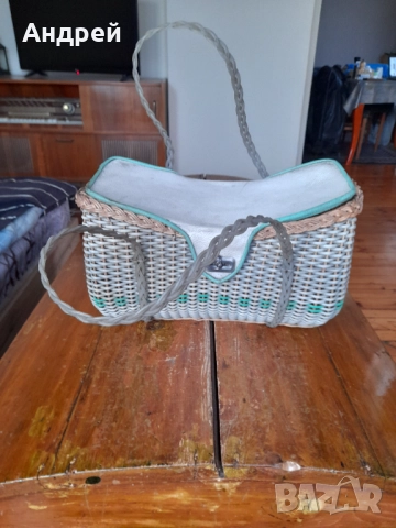 Стара плетена чанта #10