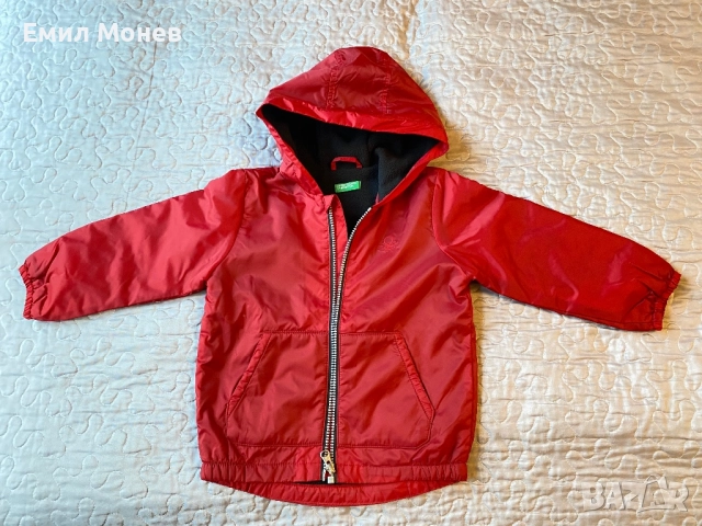 Детско яке, шуба Benetton 98 размер, снимка 3 - Детски якета и елеци - 52259079