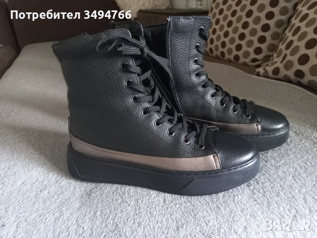 Дамски боти,естествена кожа 37-ми номер, снимка 2 - Дамски боти - 53163186