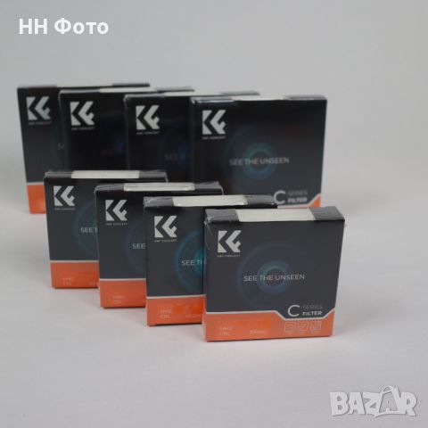 K&F Concept HMC CPL висококачествен поляризационен Slim CPL филтър, снимка 1 - Обективи и филтри - 46302206