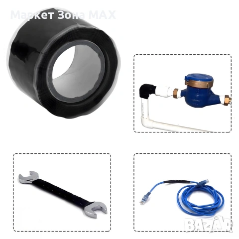 Самозалепваща се силиконова уплътнителна лента черна 25 мм x 3 м, снимка 7 - Други стоки за дома - 53459343