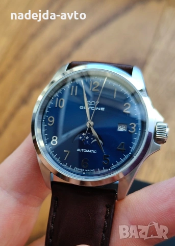 Swiss Glycine Combat classic moonphase, automatic, перфектен, бартер