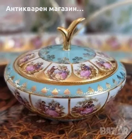 Karlsbader - Прекрасен ,античен комплект от пет части , снимка 2 - Сервизи - 49983027