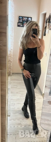 Кожен панталон/клин, снимка 5 - Клинове - 52875254