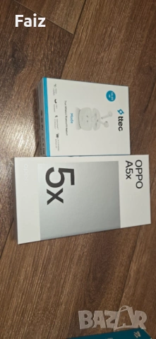 Най-добра цена!!! Телефон OPPO A5x + слушалки 2 години гаранция