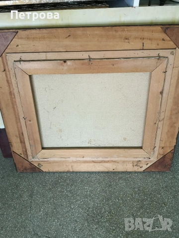 Стара маслена картина върху платно. , снимка 3 - Картини - 54037488