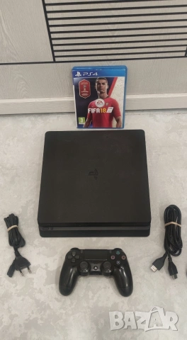 Play Station 4-Slim-1TB+Джойстик+Fifa 18, снимка 2 - PlayStation конзоли - 53822618