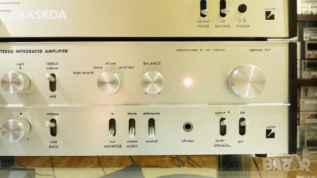 LUXMAN 707 & 717, снимка 5 - Ресийвъри, усилватели, смесителни пултове - 46772807