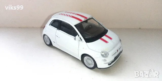 Fiat 500 2007 Welly - Мащаб 1:43 , снимка 5 - Колекции - 49098985