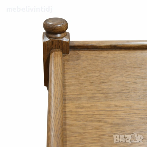 Винтидж дървена поставка за винилови плочи, снимка 4 - Скринове - 53557516