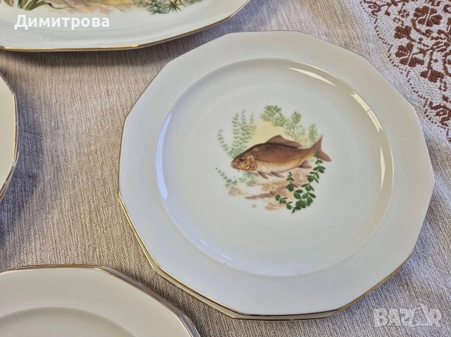 Сервиз риби, Bavaria , снимка 5 - Сервизи - 53955307