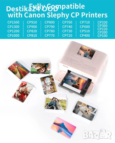 Фото хартия и мастило KC-108IP за Canon Selphy 108 листа, снимка 2 - Друго - 54117510