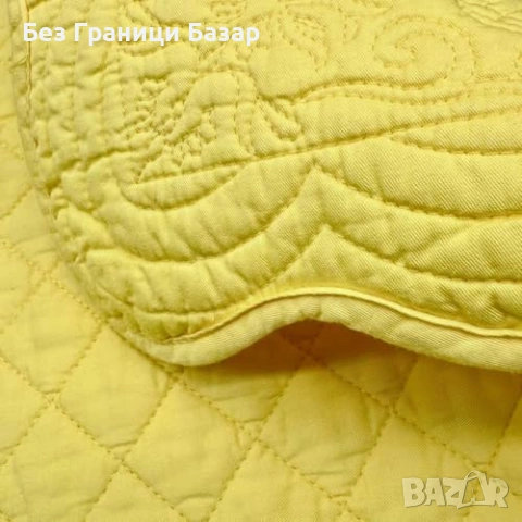 Нов Памучни подложки за маса хранене със салфетки комплект 12 части жълт, снимка 6 - Прибори за хранене, готвене и сервиране - 53962628