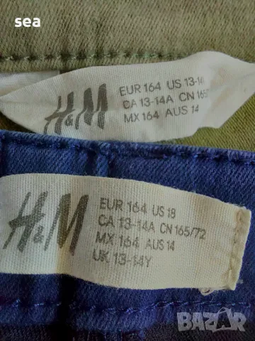 Сет 2 дънкови панталона H&M р.164, снимка 3 - Детски панталони и дънки - 49273049