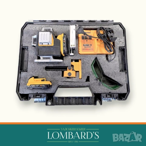 Лазаерен нивелир KraftRoyal 12V Lithiumion, N: 131680, снимка 2 - Измервателни инструменти - 53875669