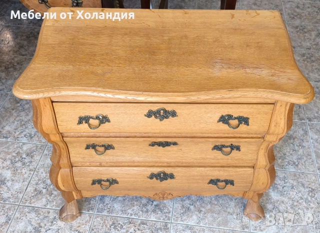 Дъбов скрин Чипъндейл, снимка 3 - Скринове - 53782636