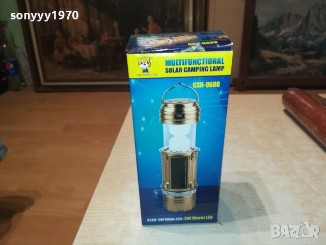 КЪМПИНГАРСКА ЛАМПА С 2 СВЕТЛИНИ И USB 2306240732, снимка 1 - Къмпинг осветление - 46328990