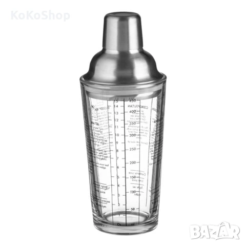 Шейкър за коктейли-450 мл./стъклен шейкър за коктейли, снимка 2 - Аксесоари за кухня - 53176582