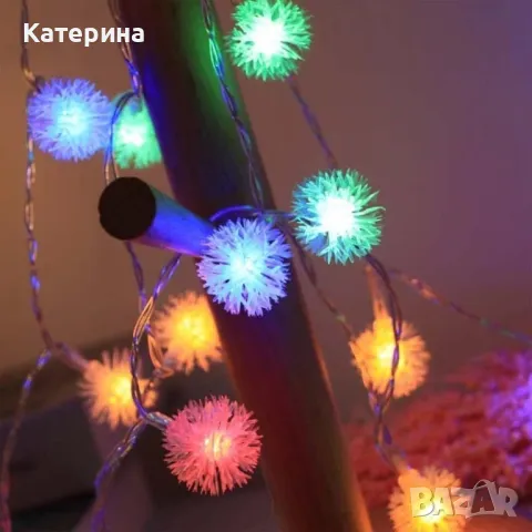 Светещи коледни LED лампички , снимка 3 - Декорация за дома - 47467486