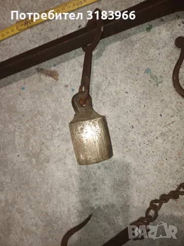 голям кантар с куки тегли до 100 кг, снимка 16 - Антикварни и старинни предмети - 50291796