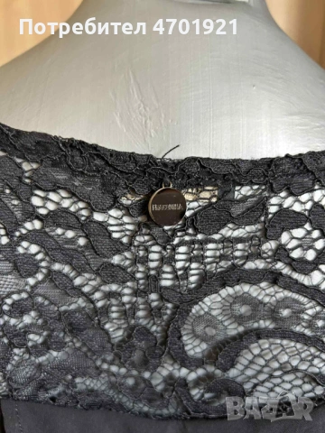 Черна дамска блуза Francomina, снимка 9 - Блузи с дълъг ръкав и пуловери - 53215741