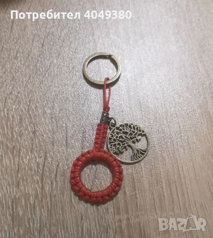 Винтидж ръчна изработка с червен конец, снимка 2 - Колиета, медальони, синджири - 45109865