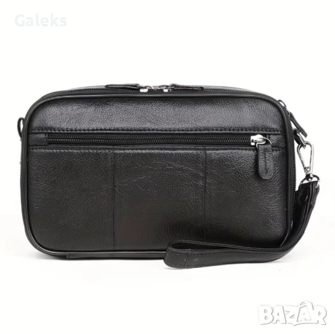 Мъжки стилни и удобни ръчни кожени чантички тип Борсета /Черни и кафяви!, снимка 4 - Чанти - 53657481