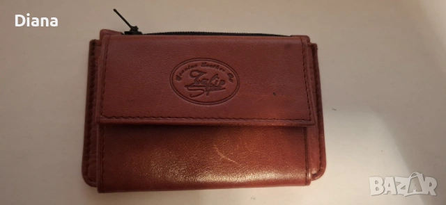 Кожено протмоне за монети и ключове, снимка 5 - Портфейли, портмонета - 53727657