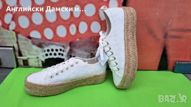 Английски дамски еспадрили, снимка 3 - Дамски ежедневни обувки - 53884978
