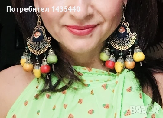 Ръчно изработени обици от серията “Забранения плод” на дизайнерката Анелия Милчева, снимка 6 - Други - 51110841