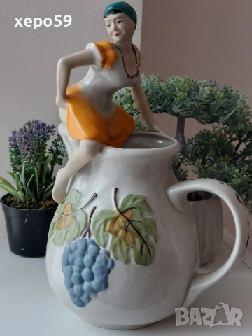 Много рядка авторсака порцеланова кана за вино-еротика/вместимост-1500-1800 мл., снимка 17 - Аксесоари за кухня - 52315765