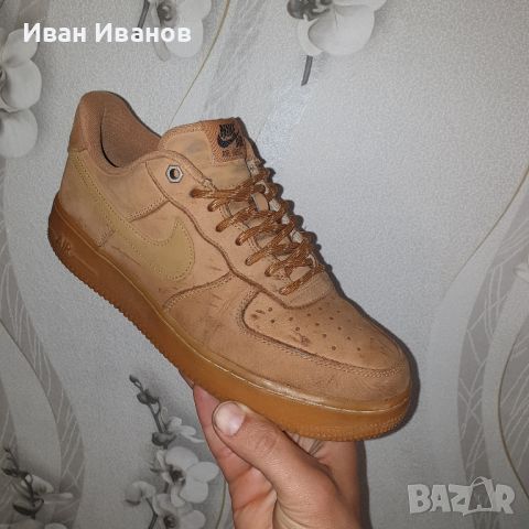 NIKE AIR FORCE 1 LOW FLAX  оригинални маратонки номер 40,5-41, снимка 7 - Маратонки - 45457259