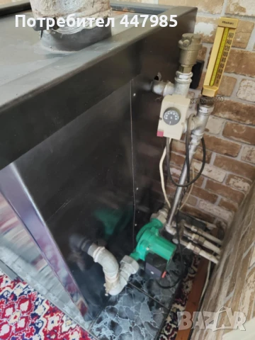 Камина с водна риза  17kw, снимка 3 - Печки, фурни - 50772239