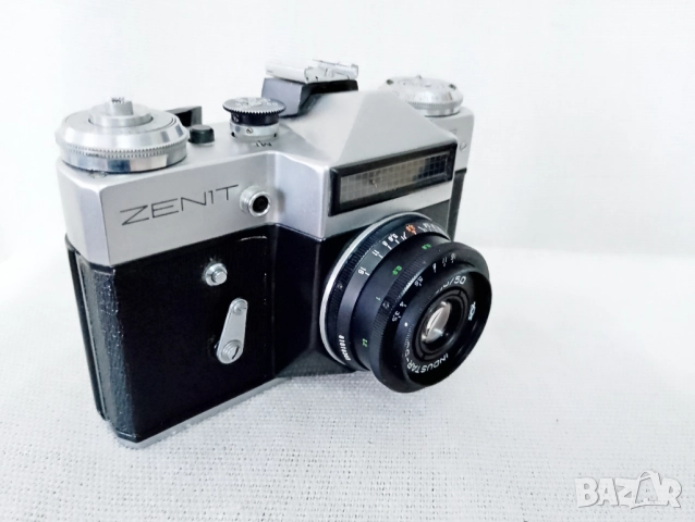 Zenit E + Industar 50/3.5, снимка 2 - Фотоапарати - 52011209
