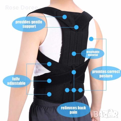 Унисекс колан за премахване на болката в гърба подходящ за жени и мъже, снимка 5 - Други - 45371630