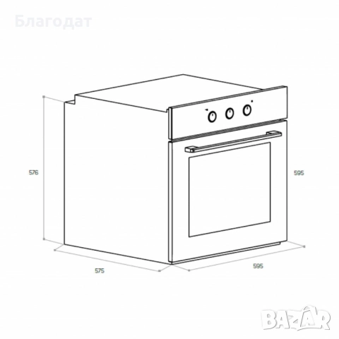 Вградима фурна Taurus HM669IXM – 69 л, 2300 W, WaterSteam Clean System, SuperGrill, енергиен клас A,, снимка 7 - Печки, фурни - 52476539