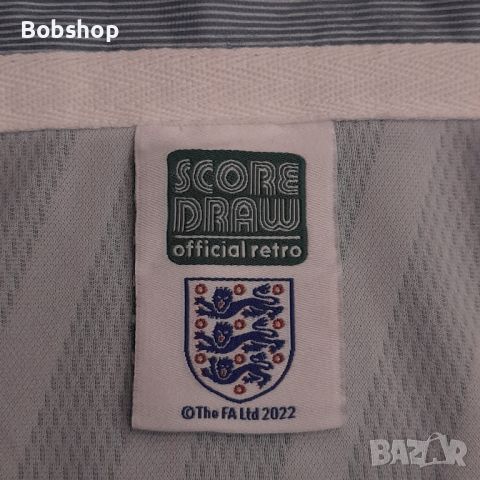 Scoredraw England 🏴󠁧󠁢󠁥󠁮󠁧󠁿 1996 Away Euro Championship Retro Shirt , снимка 5 - Футбол - 45528264