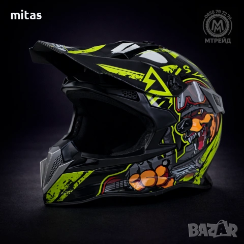 Кросова каска SPARK, Full Face, DOT Сертификат, Размер: S; M; L; XL, снимка 5 - Аксесоари за велосипеди - 50477896