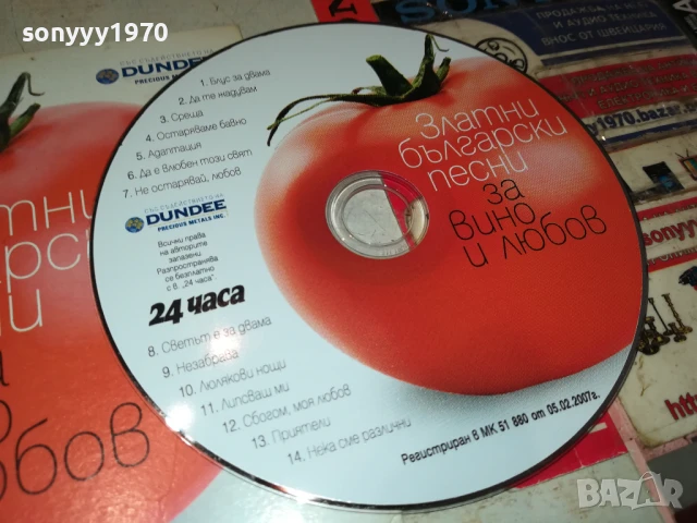 ПЕСНИ ЗА ВИНО И ЛЮБОВ-ЦД 2807251936, снимка 2 - CD дискове - 51171363