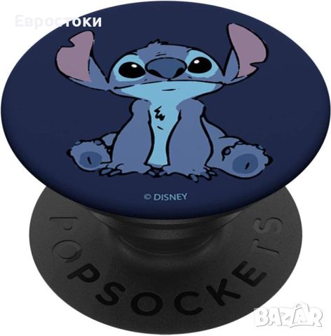 Disney Lilo & Stitch  Simple Stitch Portrait PopSockets PopGrip: Сменяема ръкохватка за телефони и т, снимка 1 - Калъфи, кейсове - 46230560