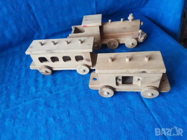 Ретро дървено влакче , снимка 8 - Антикварни и старинни предмети - 50535543