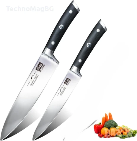 SHAN ZU Комплект японски кухненски ножове – 2 броя, снимка 1